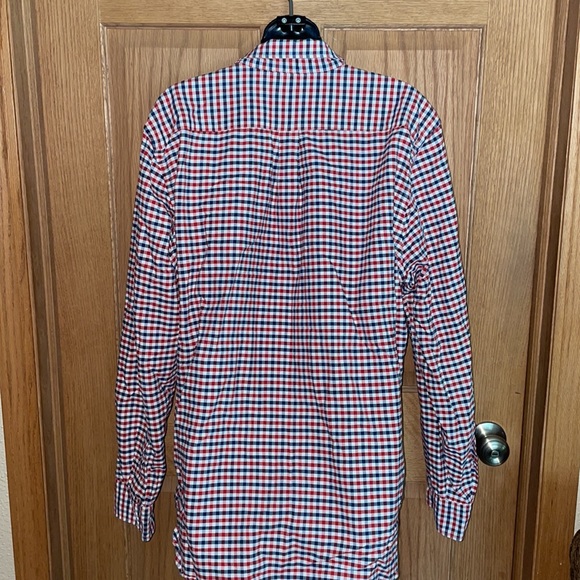 Levi’s red, blue and white checkered button down casual dress shirt EUC … - Picture 4 of 7